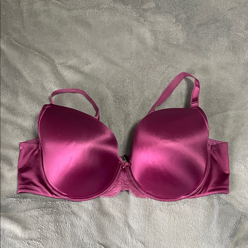 Torrid Curve Women’s Size 44D Padded Underwire Purple Satin Bra